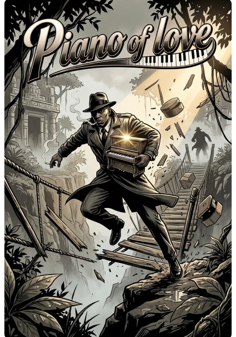 Piano of Love comic poster